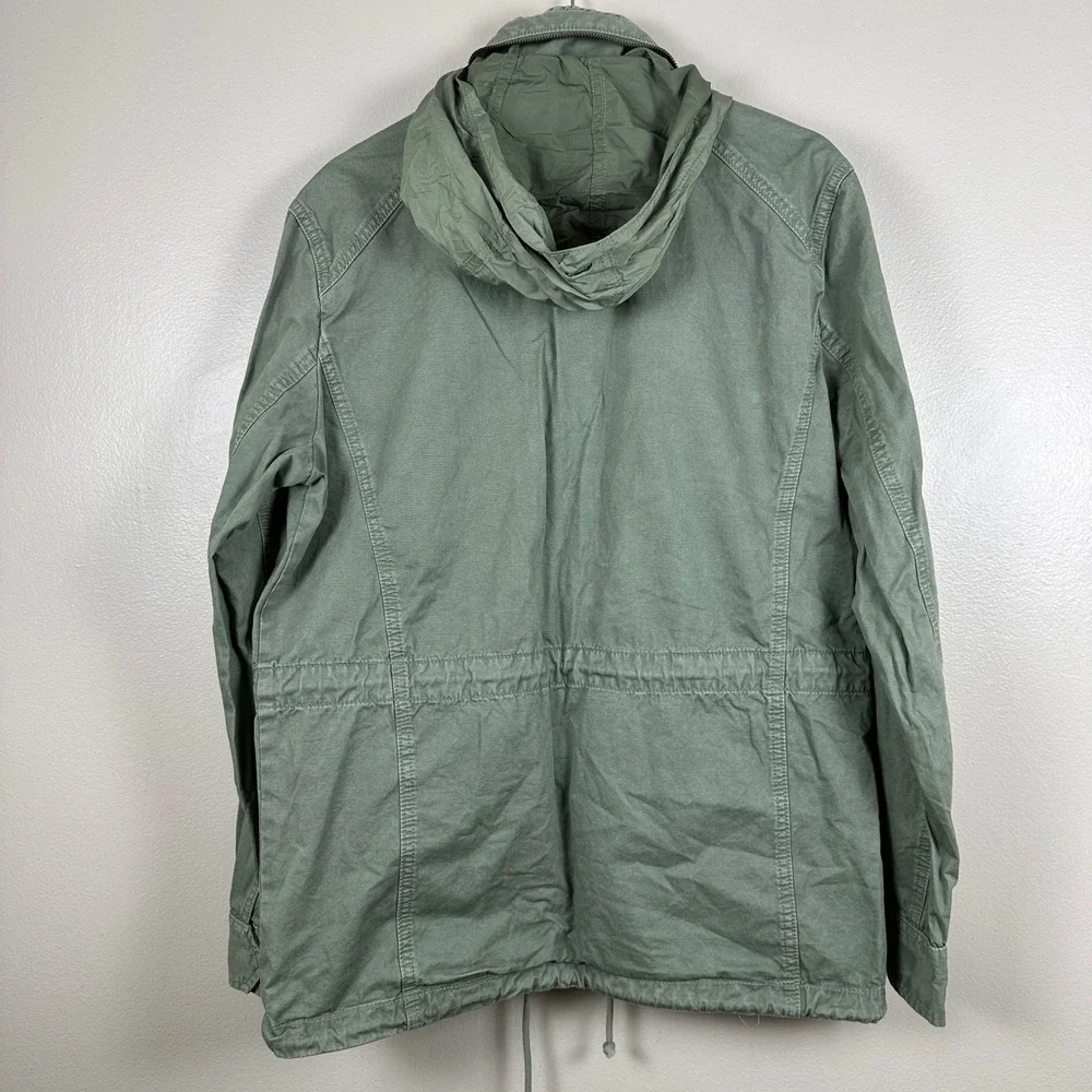 American Eagle Men's Medium Field Jacket Olive Green Cotton Utility M65 Style